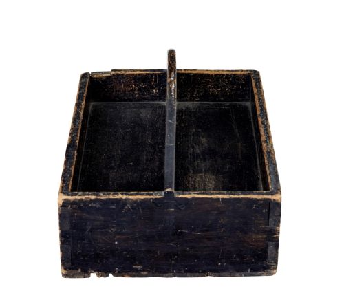 19TH CENTURY SCANDINAVIAN RUSTIC PINE CUTLERY BOX - ADDITIONAL PHOTO 3