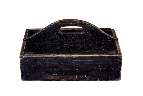 19TH CENTURY SCANDINAVIAN RUSTIC PINE CUTLERY BOX - ADDITIONAL PHOTO 4
