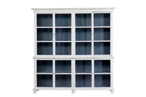 19TH CENTURY PAINTED GLAZED CABINET - ADDITIONAL PHOTO 1