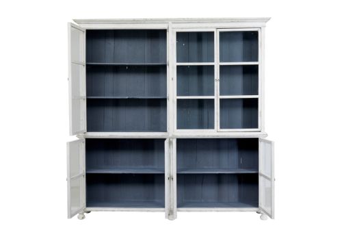 19TH CENTURY PAINTED GLAZED CABINET - ADDITIONAL PHOTO 2