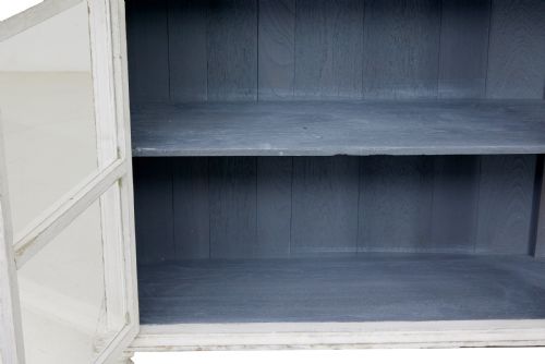 19TH CENTURY PAINTED GLAZED CABINET - ADDITIONAL PHOTO 6