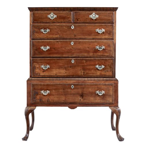 LATE 17TH CENTURY WILLIAM AND MARY WALNUT CHEST ON STAND - ADDITIONAL PHOTO 1