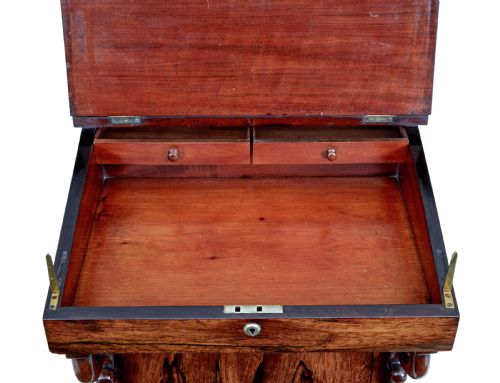 19TH CENTURY REGENCY PALISANDER DAVENPORT DESK - ADDITIONAL PHOTO 2