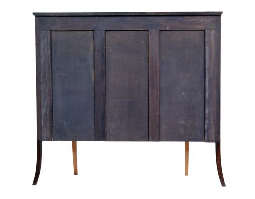 LATE 19TH CENTURY SHERATON REVIVAL SATINWOOD INLAID AND PAINTED CABINET - ADDITIONAL PHOTO 4
