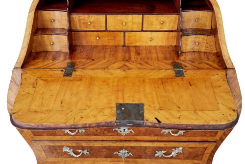 ROCOCO 18TH CENTURY YEW AND ELM BUREAU - ADDITIONAL PHOTO 12