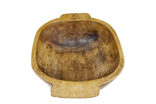 LARGE EARLY 20TH CENTURY HAND CARVED BOWL - ADDITIONAL PHOTO 1