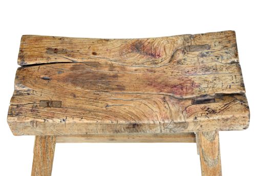19TH CENTURY RUSTIC CHINESE HARDWOOD STOOL - ADDITIONAL PHOTO 1
