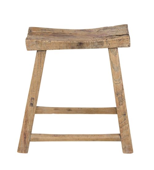 19TH CENTURY RUSTIC CHINESE HARDWOOD STOOL - ADDITIONAL PHOTO 2