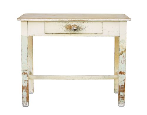 19TH CENTURY PAINTED PINE SIDE TABLE - ADDITIONAL PHOTO 1