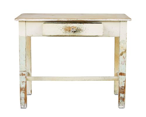19TH CENTURY PAINTED PINE SIDE TABLE - ADDITIONAL PHOTO 2
