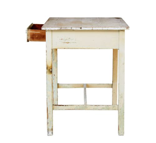 19TH CENTURY PAINTED PINE SIDE TABLE - ADDITIONAL PHOTO 3
