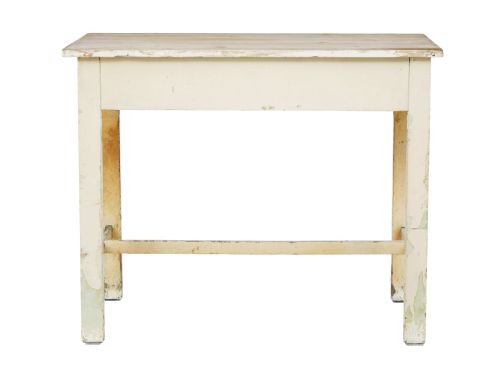 19TH CENTURY PAINTED PINE SIDE TABLE - ADDITIONAL PHOTO 4