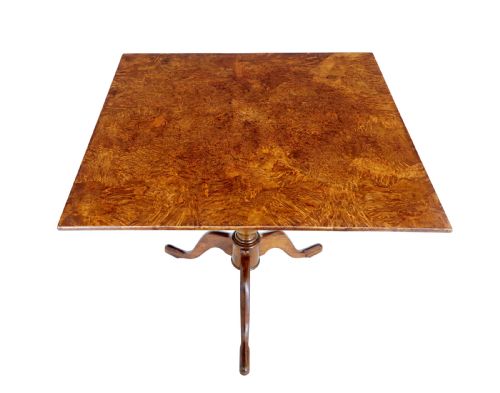 SWEDISH 19TH CENTURY ALDER ROOT TILT TOP SIDE TABLE - ADDITIONAL PHOTO 2