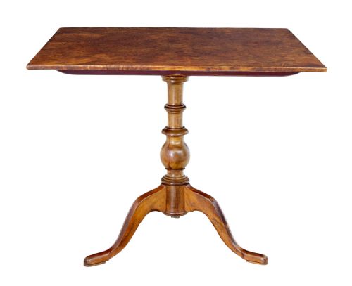 SWEDISH 19TH CENTURY ALDER ROOT TILT TOP SIDE TABLE - ADDITIONAL PHOTO 5