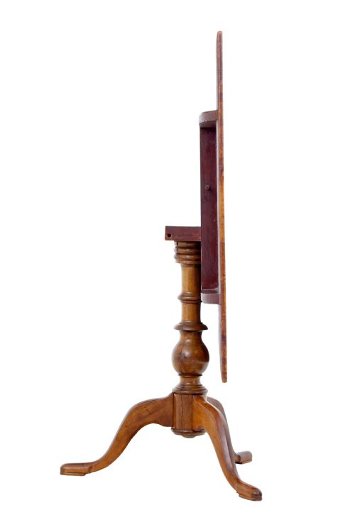 SWEDISH 19TH CENTURY ALDER ROOT TILT TOP SIDE TABLE - ADDITIONAL PHOTO 6