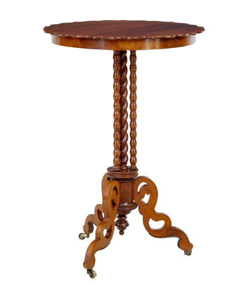 LATE 19TH CENTURY MAHOGANY BOBBIN TURNED OCCASIONAL TABLE