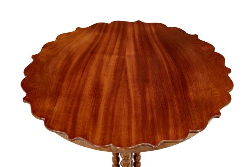 LATE 19TH CENTURY MAHOGANY BOBBIN TURNED OCCASIONAL TABLE - ADDITIONAL PHOTO 3