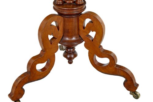 LATE 19TH CENTURY MAHOGANY BOBBIN TURNED OCCASIONAL TABLE - ADDITIONAL PHOTO 5