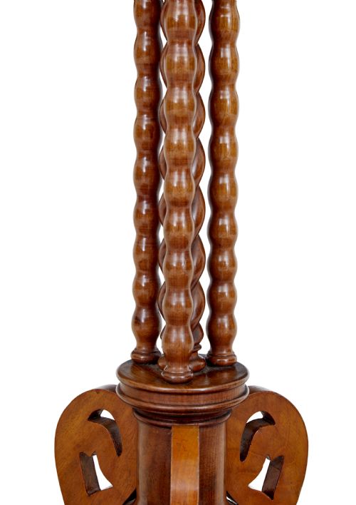 LATE 19TH CENTURY MAHOGANY BOBBIN TURNED OCCASIONAL TABLE - ADDITIONAL PHOTO 6