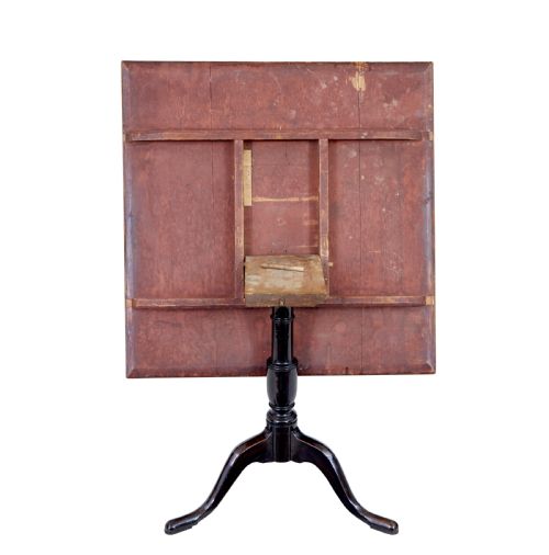 19TH CENTURY SWEDISH ALDER ROOT SQUARE TILT TOP TABLE - ADDITIONAL PHOTO 3