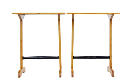 PAIR OF EARLY 20TH CENTURY SWEDISH BIRCH SIDE TABLES - ADDITIONAL PHOTO 3