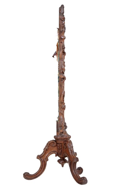 19TH CENTURY CARVED OAK BLACK FOREST FIRE SCREEN - ADDITIONAL PHOTO 7