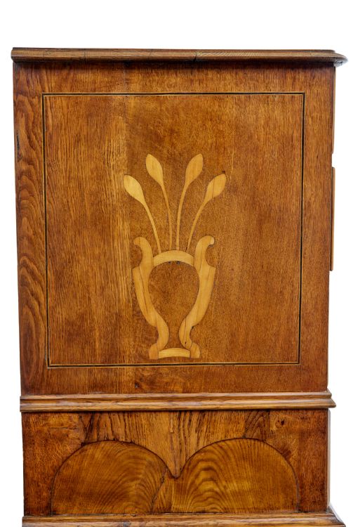 EARLY 19TH CENTURY SWEDISH OAK INLAID CHEST OF DRAWERS - ADDITIONAL PHOTO 8