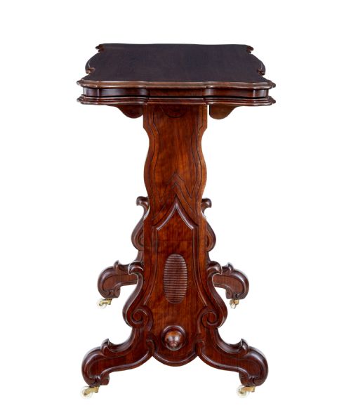 19TH CENTURY VICTORIAN WALNUT METAMORPHIC DUMB WAITER - ADDITIONAL PHOTO 4