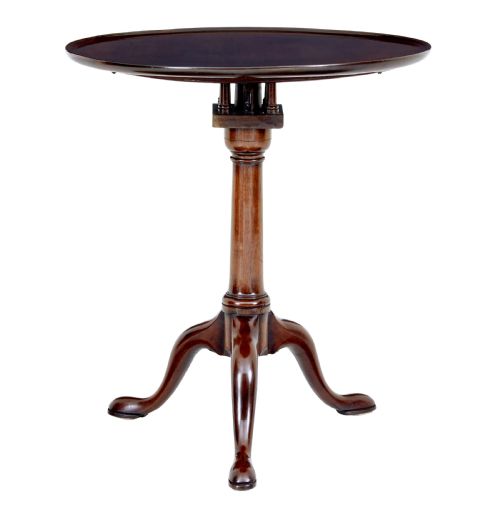 EARLY 19TH CENTURY GEORGIAN MAHOGANY TRIPOD TABLE