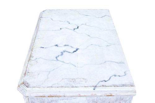 SWEDISH PAIR OF WHITE 19TH CENTURY PAINTED CHEST OF DRAWERS - ADDITIONAL PHOTO 8