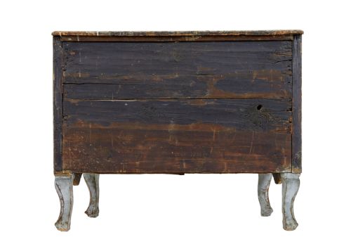 EARLY 19TH CENTURY SWEDISH PAINTED BAROQUE REVIVAL CHEST OF DRAWERS - ADDITIONAL PHOTO 7
