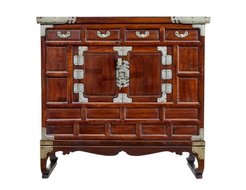 EARLY 20TH CENTURY DECORATIVE KOREAN CABINET - ADDITIONAL PHOTO 3
