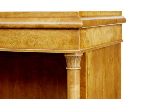 EARLY 20TH CENTURY EMPIRE REVIVAL BIRCH BOOKCASE CABINET - ADDITIONAL PHOTO 7