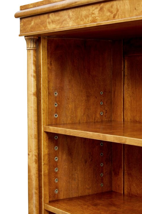 EARLY 20TH CENTURY EMPIRE REVIVAL BIRCH BOOKCASE CABINET - ADDITIONAL PHOTO 8