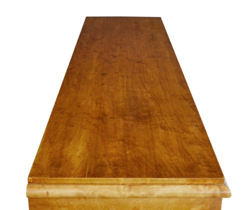 EARLY 20TH CENTURY EMPIRE REVIVAL BIRCH BOOKCASE CABINET - ADDITIONAL PHOTO 9