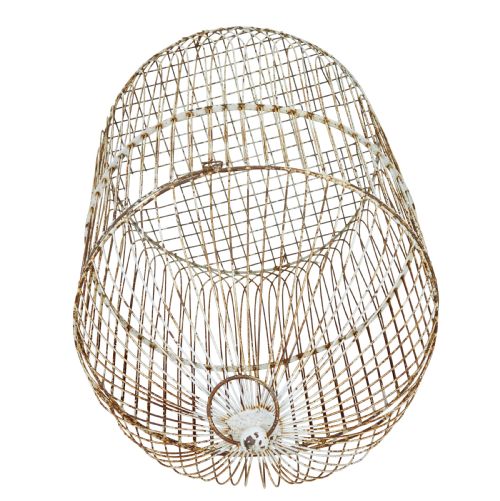 19TH CENTURY LARGE WIRE FRAME DECORATIVE BIRD CAGE - ADDITIONAL PHOTO 1