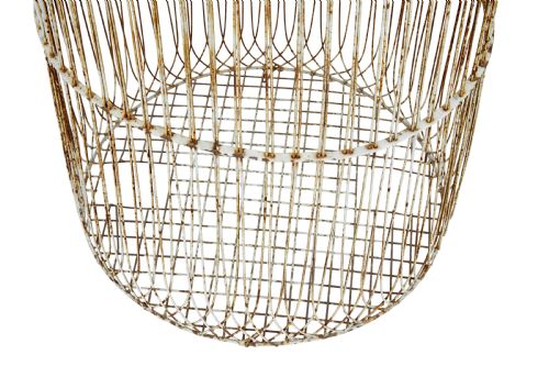 19TH CENTURY LARGE WIRE FRAME DECORATIVE BIRD CAGE - ADDITIONAL PHOTO 3