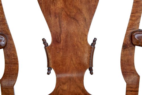 SET OF 8 CARVED WALNUT DINING CHAIRS BY SPILLMAN CO - ADDITIONAL PHOTO 7