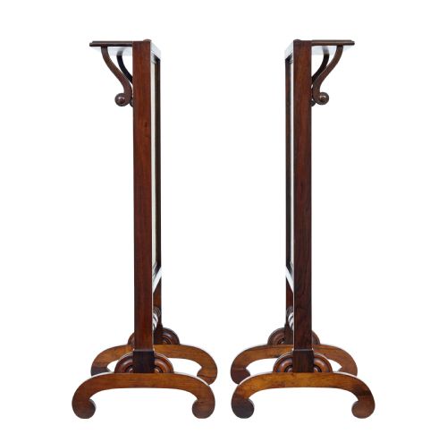 FINE PAIR OF REGENCY PALISANDER TAPESTRY FIRE SCREENS - ADDITIONAL PHOTO 6