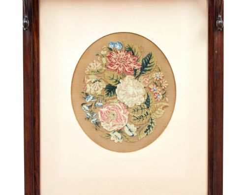 FINE PAIR OF REGENCY PALISANDER TAPESTRY FIRE SCREENS - ADDITIONAL PHOTO 8