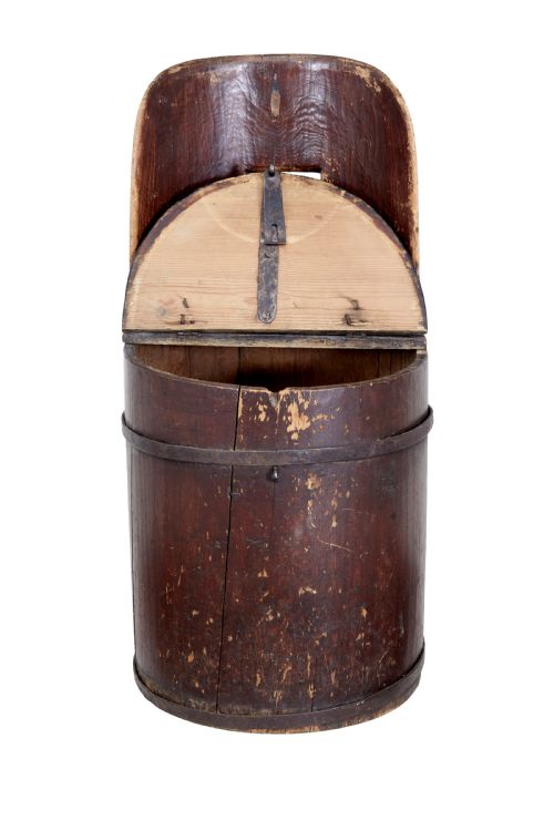 19TH CENTURY SWEDISH PINE DUG OUT CHAIR - ADDITIONAL PHOTO 2