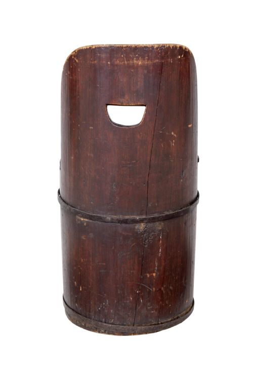 19TH CENTURY SWEDISH PINE DUG OUT CHAIR - ADDITIONAL PHOTO 4