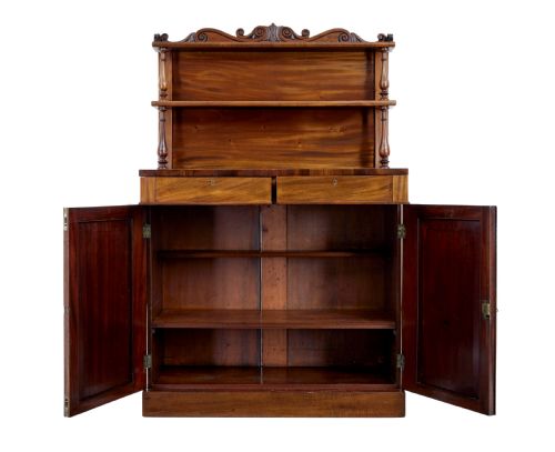 19TH CENTURY FRENCH MAHOGANY CHIFFONIER SIDEBOARD - ADDITIONAL PHOTO 2