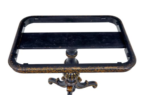 19TH CENTURY LACQUERED HAND PAINTED TRAY TABLE - ADDITIONAL PHOTO 5