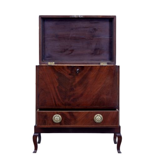 EARLY 20TH CENTURY EDWARDIAN MAHOGANY INLAID WINE COOLER - ADDITIONAL PHOTO 2