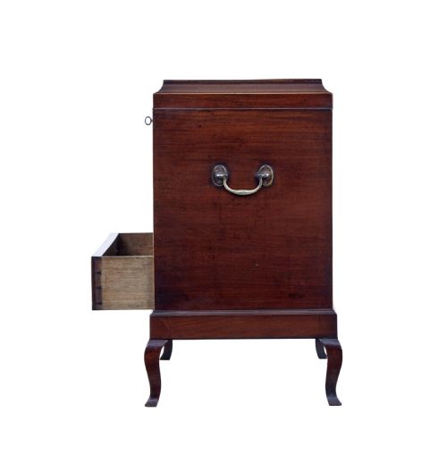 EARLY 20TH CENTURY EDWARDIAN MAHOGANY INLAID WINE COOLER - ADDITIONAL PHOTO 3