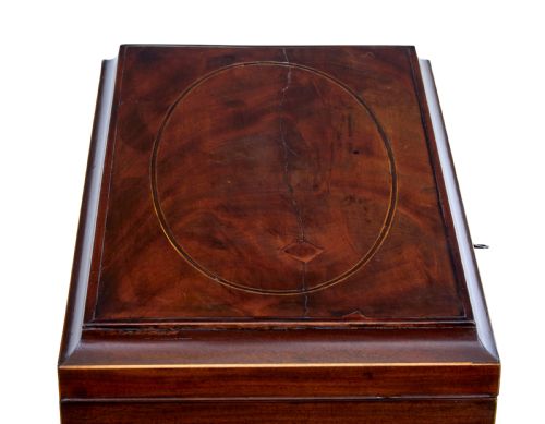 EARLY 20TH CENTURY EDWARDIAN MAHOGANY INLAID WINE COOLER - ADDITIONAL PHOTO 7