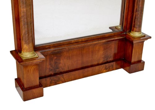 19TH CENTURY EMPIRE REVIVAL MAHOGANY PIER MIRROR - ADDITIONAL PHOTO 5