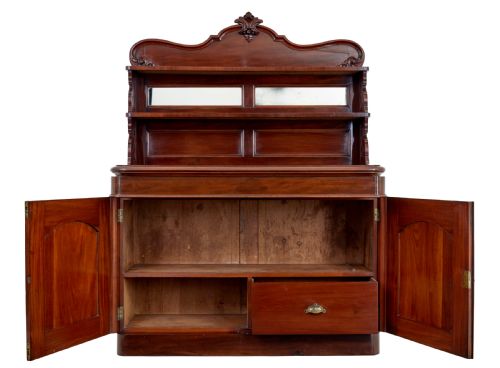19TH CENTURY FRENCH MAHOGANY CHIFFONIER SIDEBOARD - ADDITIONAL PHOTO 1