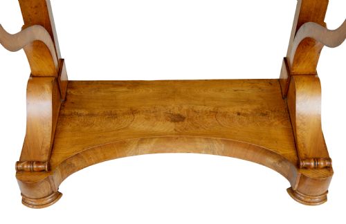 MID 19TH CENTURY SWEDISH ELM MARBLE TOP CONSOLE TABLE - ADDITIONAL PHOTO 5